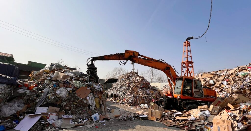 recycling with waste